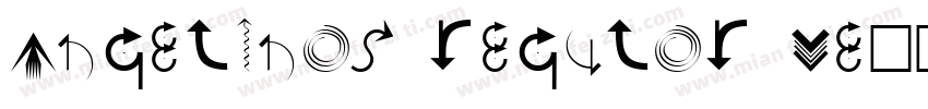 Angelinas Regular Ve字体转换